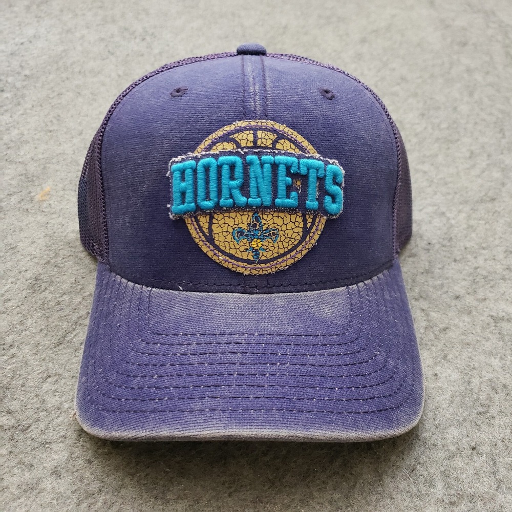 NEW Charlotte Hornets Hat Cap Snap Back Purple Blue Adidas NBA Basketball Men A4